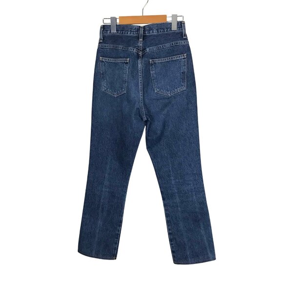 AGOLDE  Pinch Waist Jean High 5 Pocket Zip Up Blue Jeans Size 24 - Picture 6 of 8